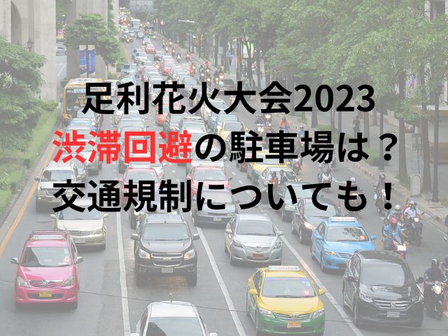 足利花火大会2023渋滞回避の駐車場は？交通規制についても！