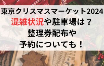 東京クリスマスマーケット2024混雑状況や駐車場は？整理券配布や予約についても！