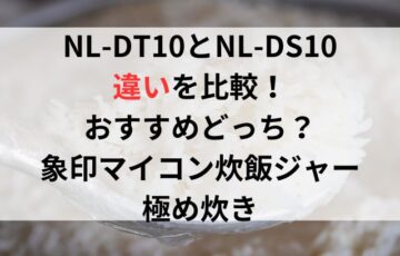 NL-DT10とNL-DS10の違いを比較！おすすめどっち？象印マイコン炊飯ジャー極め炊き