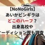 【NoNoGirls】あいかビンギラはどこのハーフ？出身高校やオーディション歴も調査！