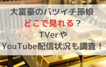 大富豪のバツイチ孫娘 どこで見れる？TVerやYouTube配信状況も調査！