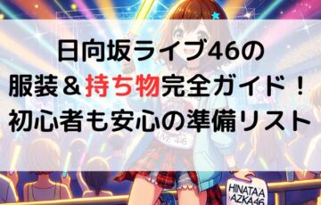 日向坂46ライブの服装＆持ち物完全ガイド！初心者も安心の準備リスト