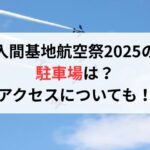 入間基地航空祭2025の 駐車場は？ アクセスについても！