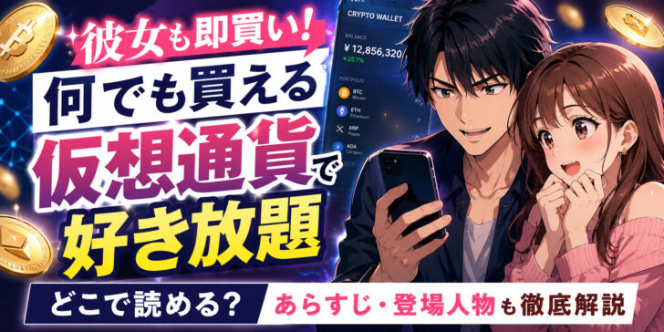 『彼女も即買い!何でも買える仮想通貨で好き放題』はどこで読める？あらすじ・登場人物も徹底解説